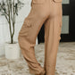 Off Duty Straight Leg Cargo Pants in Tan