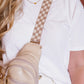 Lizzie Checkered Adjustable Bag Strap