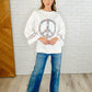 Peace, Love, and Flowers Peace Sign Top