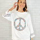 Peace, Love, and Flowers Peace Sign Top