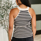 Perfect Conditions Striped Halter Tank