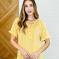 Plain and Sassy V-Neck Tee in Lemonade