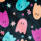 PREORDER: Halloween Fleece Blanket in Neon Ghosts