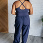 Raising Heart Rate Cut Out Jumpsuit in Navy