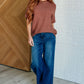 Relaxing Away Dolman Sleeve Knit Top in Coffee