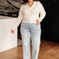 Requisite Request Surplice Crop Sweater