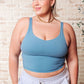 Rhythm and Rhyme Tank in Dusty Blue