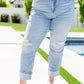 Sam Mid Rise Star Pocket Boyfriend Jeans