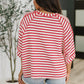 Sass in Session Relaxed Top in Cream Red