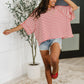 Sass in Session Relaxed Top in Cream Red