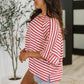 Sass in Session Relaxed Top in Cream Red