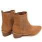 Leonor Suede Ankle Boot in Tan