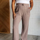 Set Process Mineral Wash Waffle Knit Pants in Brown