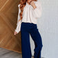 Magic Wide Leg Crop Pants in Navy