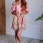 She's Blooming Balloon Sleeve Dress