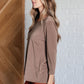 Signature Classic Round Neck Top in Mocha