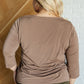 Signature Classic Round Neck Top in Mocha