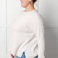 Simple Silhouette Brushed Hacci Sweater in Sand Beige