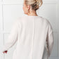 Simple Silhouette Brushed Hacci Sweater in Sand Beige