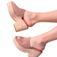 Solstice Espadrille Wedge in Blush