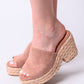 Solstice Espadrille Wedge in Blush