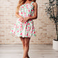 Soul Tied Floral Dress in Pink