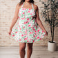 Soul Tied Floral Dress in Pink