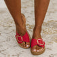Strawberry Slip on Slide in Delight Red