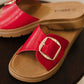 Strawberry Slip on Slide in Delight Red