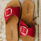 Strawberry Slip on Slide in Delight Red