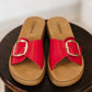 Strawberry Slip on Slide in Delight Red