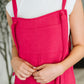 Suit Yourself Adjustable Strap Jumpsuit in Pink