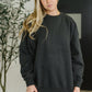 Sunday Snug Relaxed Pullover in Charcoal
