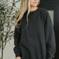Sunday Snug Relaxed Pullover in Charcoal