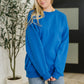 Sunday Snug Relaxed Pullover in Ocean Blue