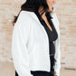 Sun or Shade Zip Up Jacket in Off White