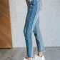 Susan High Rise Side Panel Detail Slim Jeans