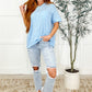The Layback Relaxed Basic Tee in Light Blue
