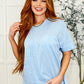 The Layback Relaxed Basic Tee in Light Blue