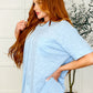 The Layback Relaxed Basic Tee in Light Blue