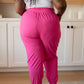 The Motive Slouch Jogger in Hot Pink