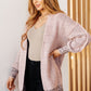 The Way It Was Cardigan in Mauve