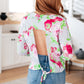 Thinking On It Open Back Floral Top