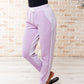 Tommy Two Tone Waffle Joggers Purple