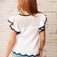 Too Sweet Flutter Sleeve Knit Top