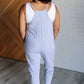 Totally Me Spaghetti Strap Jumpsuit in Heather Grey