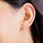 Twin Sparkle Silver Stud Earrings