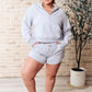 We're Only Getting Better Drawstring Shorts in Grey