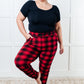 Your New Favorite Joggers in Red Plaid