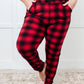 Your New Favorite Joggers in Red Plaid